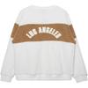 New Era MLB Comfortable Autumn Series Loose Logo Letter Crewneck Long Sleeve American Sweatshirt Unisex Sweatshirt Ivory 13350934
