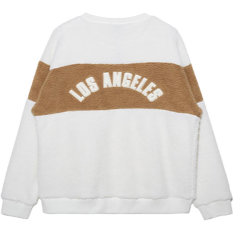 New Era MLB Comfortable Autumn Series Loose Logo Letter Crewneck Long Sleeve American Sweatshirt Unisex Sweatshirt Ivory 13350934