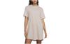 Short Sleeved Dresses Women's Taupe Crew Neck Moderate Mid Length DV7882-272