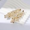 Shining  Earrings Exquisite Crystal Jewelry Wedding Party Leaf Rhinestone Earrings  Banquet