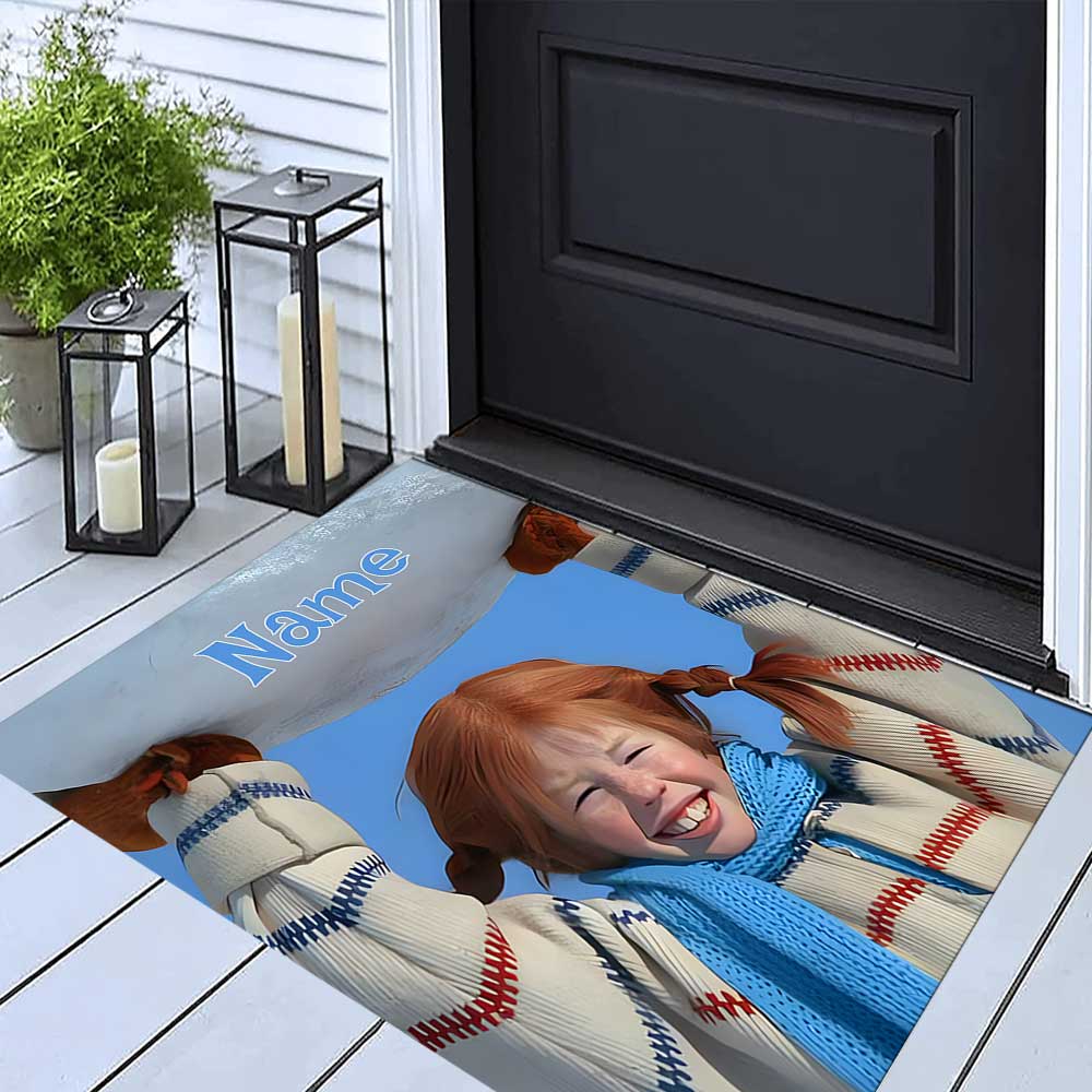 Pipi Customize your name rug, office chair cushion, home bedroom living room gift.