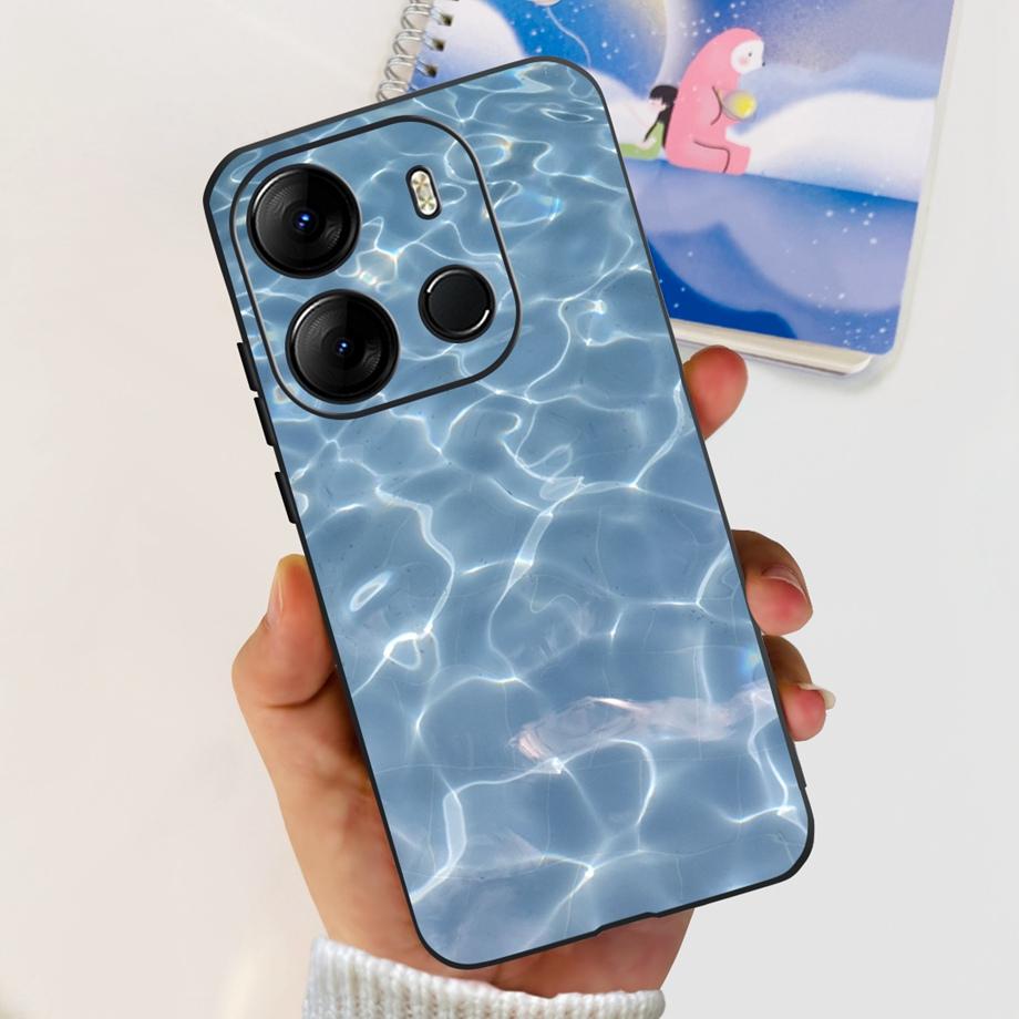 For Tecno Pop 7 BF6 Pop 7 Pro 7PRO BF7 BF7h Case Soft TPU Matte Silicone Bumper Coque Fundas Marble Space Man Dragon Etui Pop7