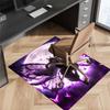 Demon Slayer Shinobu Kocho Printed Absorbent Washable Carpet, Non-Slip Bathroom Mats, Kitchen Rugs, Yoga Mat,Living Room Entrance, Camping Picnic Rugs