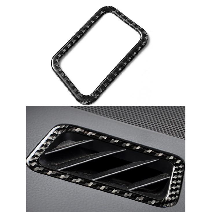 Car Carbon Fiber Central Console A/C Switch Panel Rear Dashboard Side Air Vent Outlet Cov For Subaru Forester 2013-2018