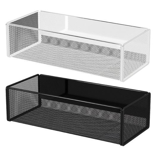 Magnetic Storage Rack Organizer Shelf Large Capacity Rustproof Easy Installation Refrigerator Magnetic Storage Bin Box Container