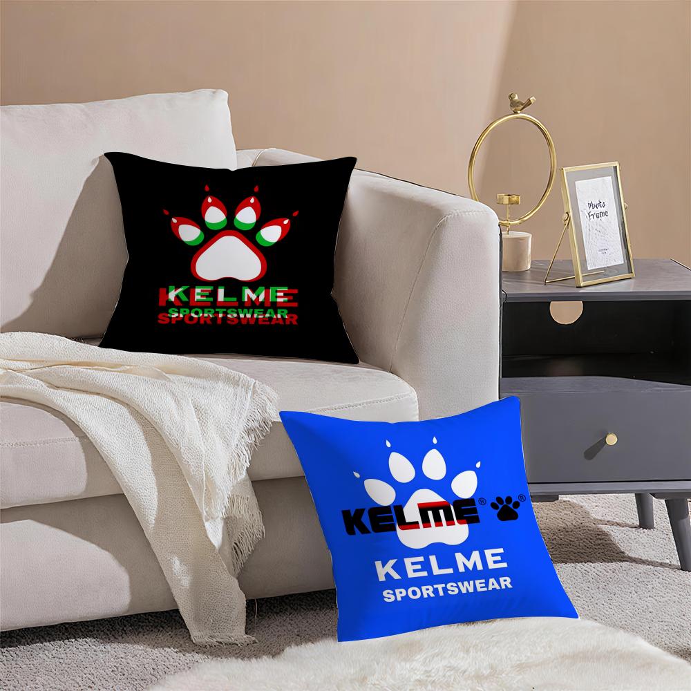 Luxury Fashion K-Kelme Cool Logo Pillow Case Sofa Living Room Bedroom Headboard Backrest Cushion Square Cushion