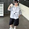 Sommer-Kurzarmset für Jungen Sommerkleidung für Jungen Sommerkleidung Modisches Kinder-T-Shirt