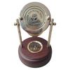 Nautical 1 Minute Sand Timer with Compass Base  Brass Hourglass  Decor