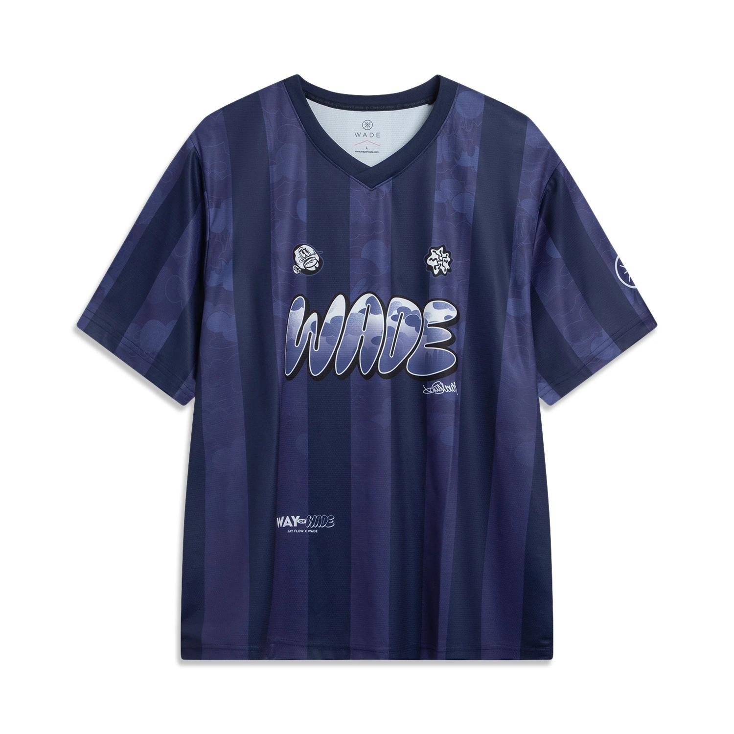 

Li Ning X Jay Flow Серия Уэйда Градиентная надпись Дышащая Универсальная Свободная Футболка с коротким рукавом Мужские топы AHSVA07-2 M