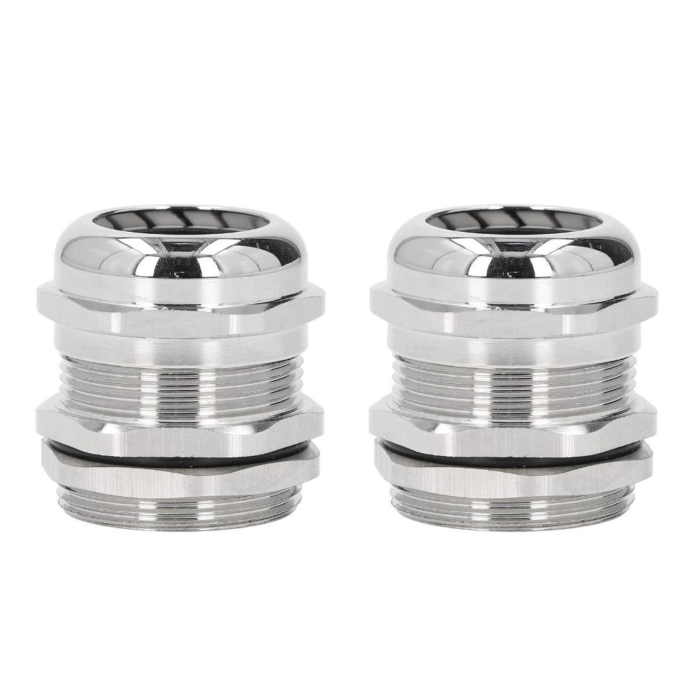 2PCS Waterproof Cable Gland M32 Cord Grip Connectors Durable Wire Connector  Lighting Applications
