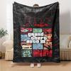 1pc dragon guitarThemed Blanket Soft Flannel All Season Cozy Throw with Bold Graphic Print, Travel, or Holiday Gift for Family & Friends