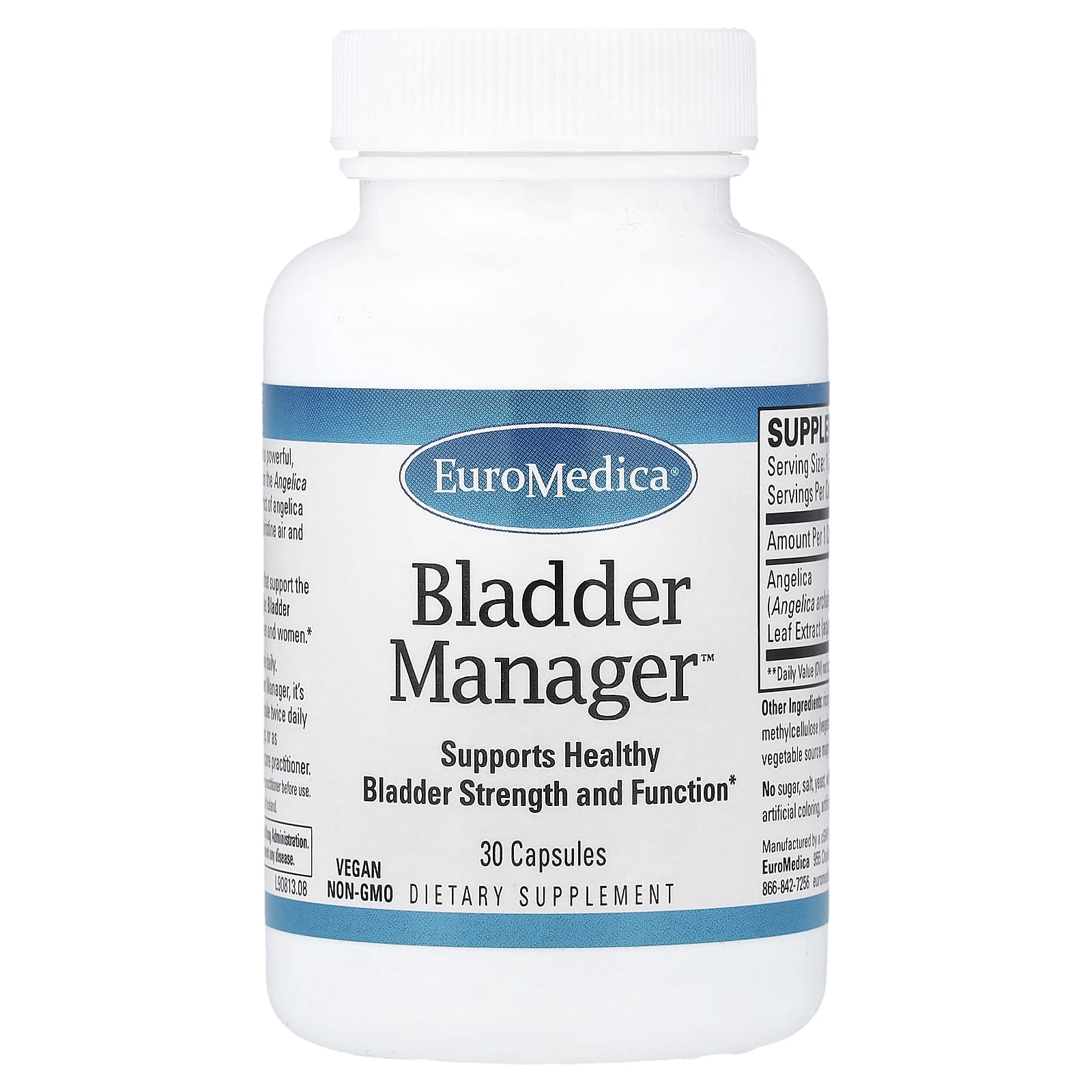 

EuroMedica, Bladder Manager™, 30 Capsules (100mg per capsule)