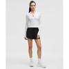 Lululemon Rest Less Cropped Half Zip Colour Rib White White