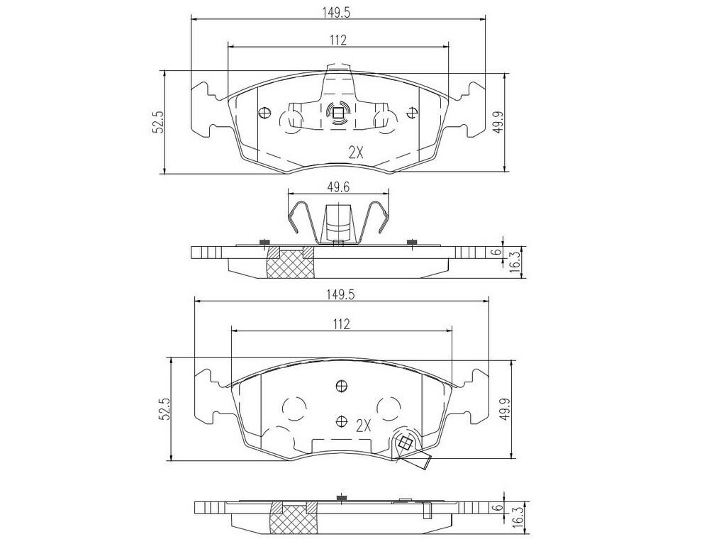 Ft29042 Fast Brake Pads Front Without Sensor