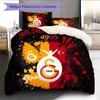 Galatasaray SK Pattern Bedding Quilt Set Home Decoration Gift (1 * Duvet Cover + 2 * Pillowcase Without Core)