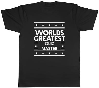 Worlds Greatest Quiz Master Mens Unisex T-Shirt Tee