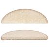 Step Mats 10 Pcs. 56 X 17 X 3 Cm Cream Semi Round