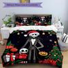 3Pcs Christmas Nightmare Before Christmas Bedding Set Quilt Cover Pillowcase Home Christmas Xmas Halloween Gift 1 Duvet Cover 2 Pillowcase S921452