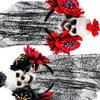2025 Halloween Decoration Headband For Men And Women Creative Skull Flower Gauze Cobweb Headband Gothic Style Hair Accessories