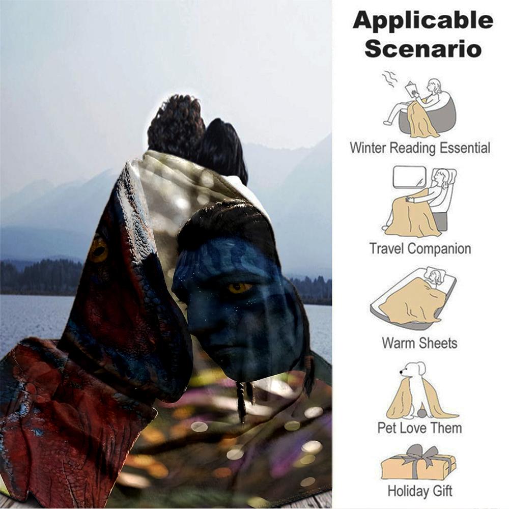 Avatar World Encounter Blanket Soft Throw Blanket For Home Bedroom Bed Sofa Travel Office Solid Christmas Blanket