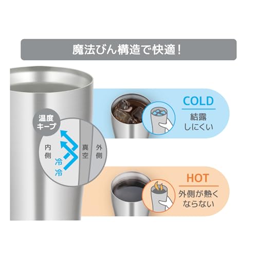 Thermos Vacuum Insulated Tumbler 340ml Stainless Steel Dishwasher Safe Bottle Structure Heat Retention Cold JDY-340 S