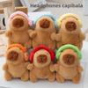 Plush Toy Capybara Keychain Backpack Charm Stress Relief Gift For Kids Teens