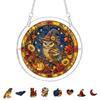 DYS Halloween Acrylic Puzzle Suncatcher, 7.87 Inch Sun Catcher Window Hanging Ornament, Ideal for Gifting and Home Decor