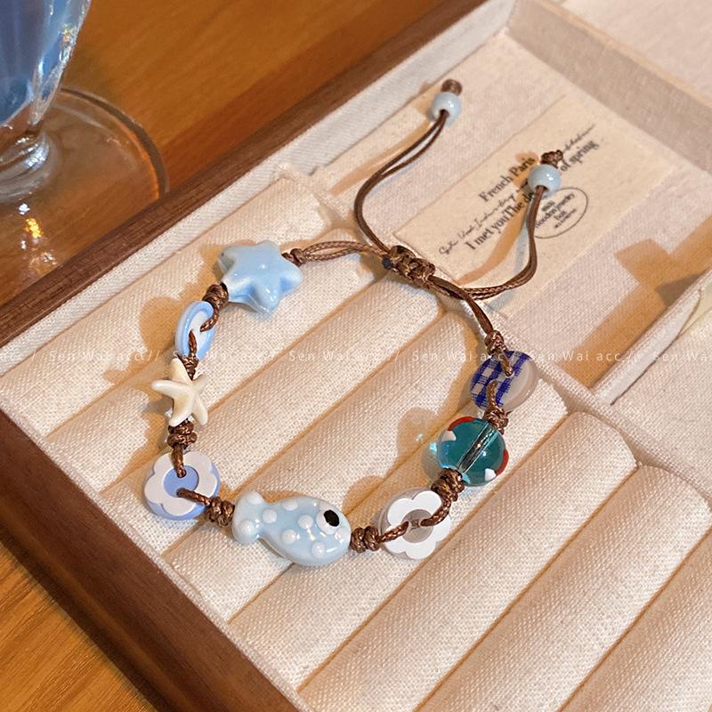 Новый китайский ретро-темперамент плетеный браслет женский дизайнерский браслет браслет браслет браслет украшение