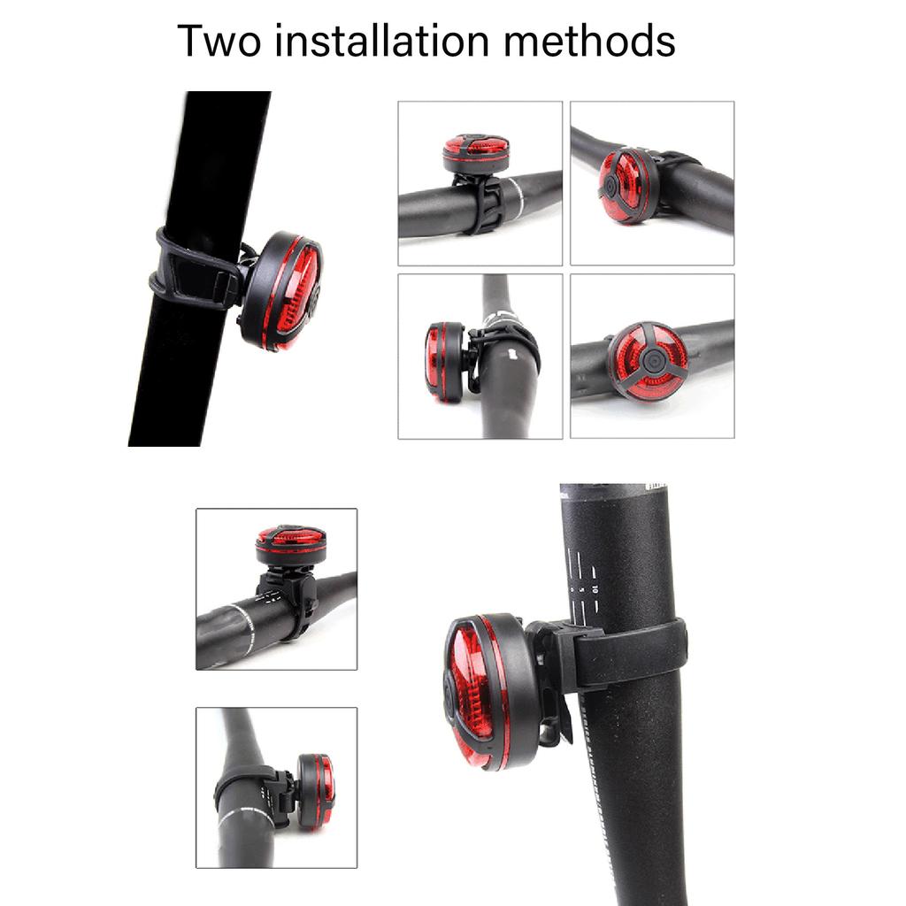 Portable Bike Taillight Road Bike Climbing Warning Light School Bag Safety Light Waterproof Cycling Safety Lamp