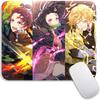 Anime Standard Mouse Pad Demon Slayer Gamer Mouse Mat Small Gaming Mousepad Travel Mouse Mats Non-Slip Office Mousemats