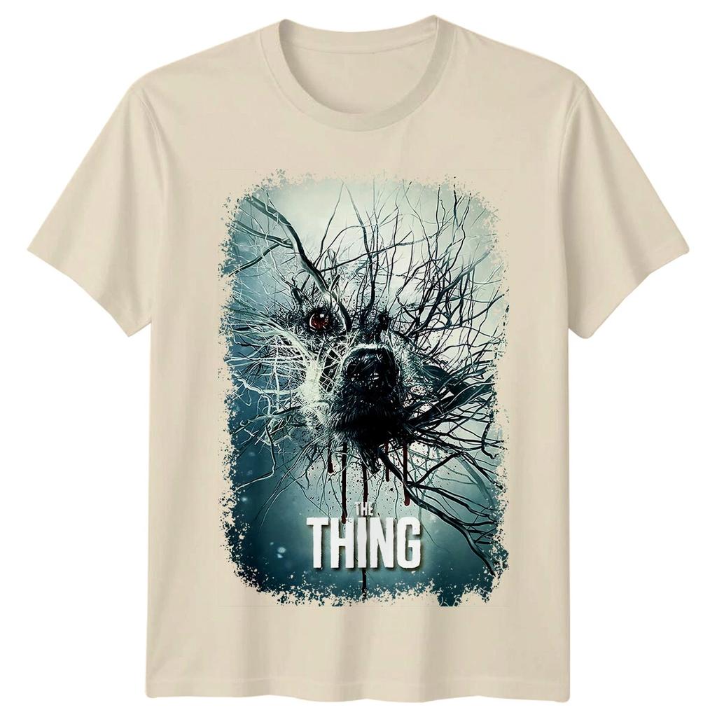 The Thing (1982) Movie Poster Inspiration T-shirt All Season Pure Cotton Fashion Suitable for Both Men and Women