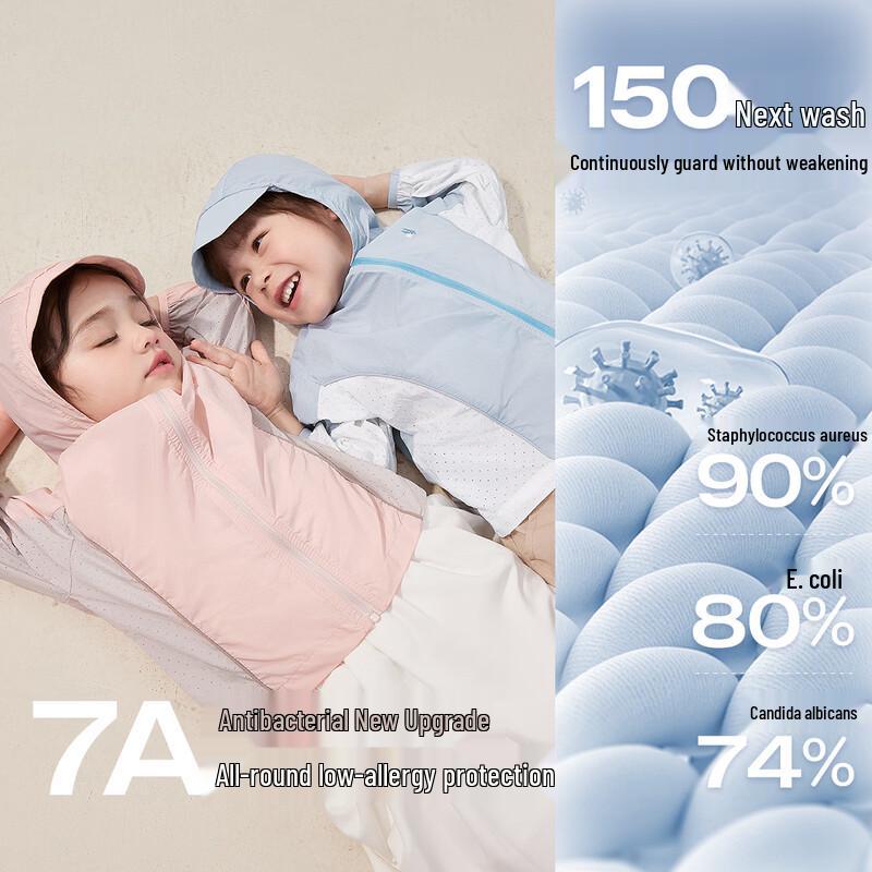 JELLYBABY Color Block UPF50+ Sun Protection Hooded Jacket