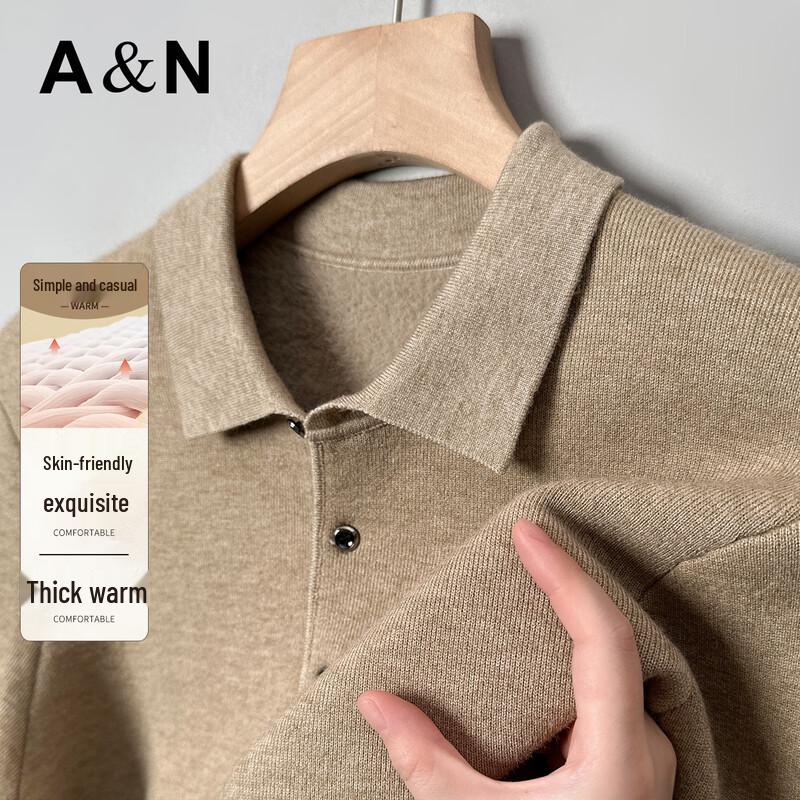 Antonio Men s Thick Knit Long Sleeve Polo Sweater 3XL / 54