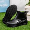 Botas de Lluvia para Adultos Botas de Lluvia de Media Caña para Hombre Zapatos para Agua de Caña Baja Botas de Agua Modernas Antideslizantes Impermeables de PVC con Suela Gruesa Resistentes al Desgaste