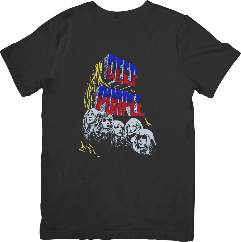 Deep Purple Music Unisex Fit for Men & Women Quality Cotton T-Shirt Black