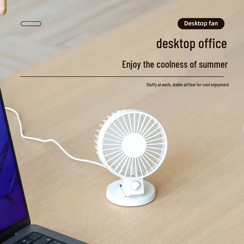 SuMi USB Dual Blade Folding Desktop Mini Fan