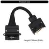 Universal 7 Pin To 12 Pin Trailer Connector ABS Coiled Cord For Towing Caravans Farming Machinery Camping Vehicle Towing