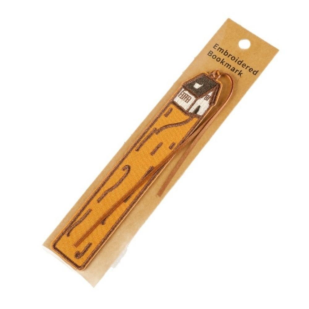 with Rope Embroidery Bookmarks Fabric DIY Decor Cloth Patches Cute Fabric Page Marker  Reading Gift