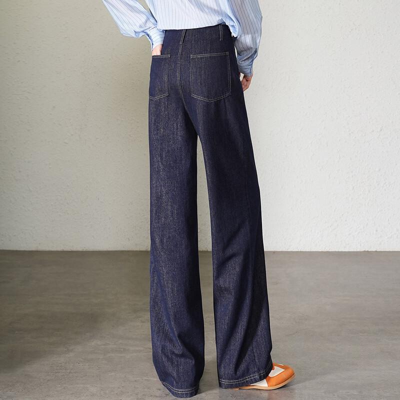 Bailuyu Women's High-Waist Loose Fit Denim Jeans