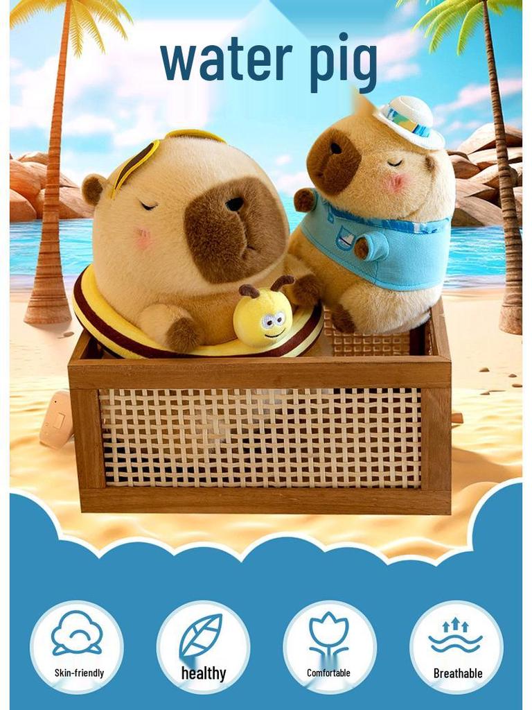 Adorable Capybara & Bear Plush Toy - Perfect Birthday Gift
