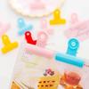 6pcs Clip Small Fresh Color Plastic Clip Multi functional Cute Book  Clip Long Tail Ticket Clip Student Exam Paper