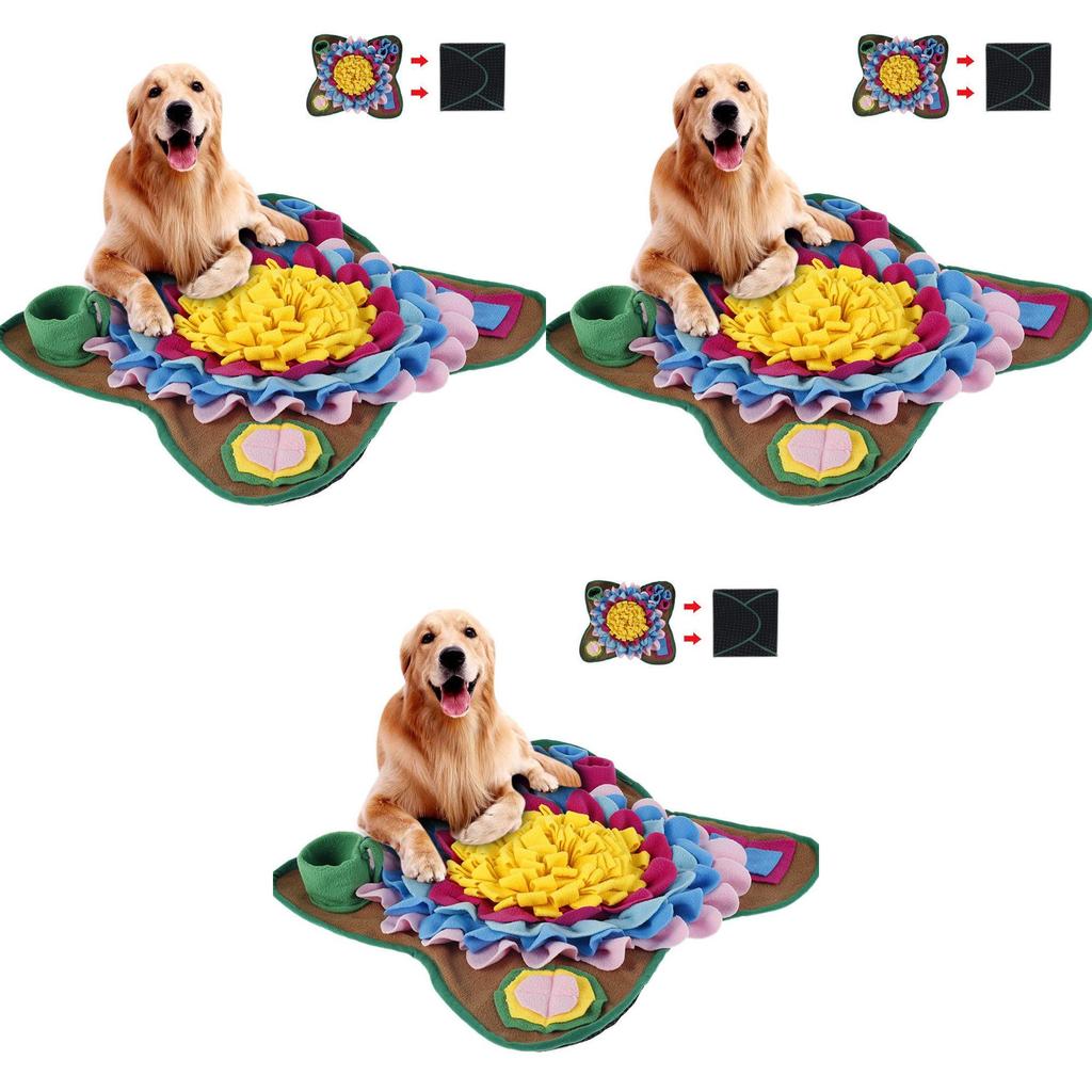 Pet Dog Snuffle Mat Foraging Puzzle Feeder Toy Interactive Nose Training Pad