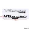 1 Pair ABS Car Fender Emblem Tail Badge Sticker Decoration for Mercedes Benz V6 BITURBO 4MATIC+ W210 W211 W168 W176 W204 W251