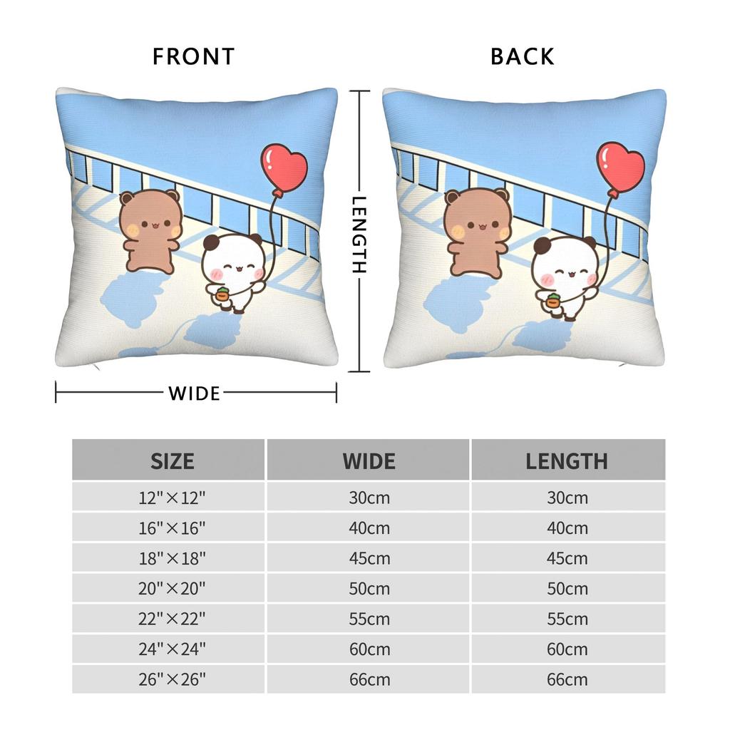 Cute Cartoon Bubu Dudu Pillowcase Polyester Cushion Cover Decorations  Pillow Case Cover Home Zippered 40X40cm
