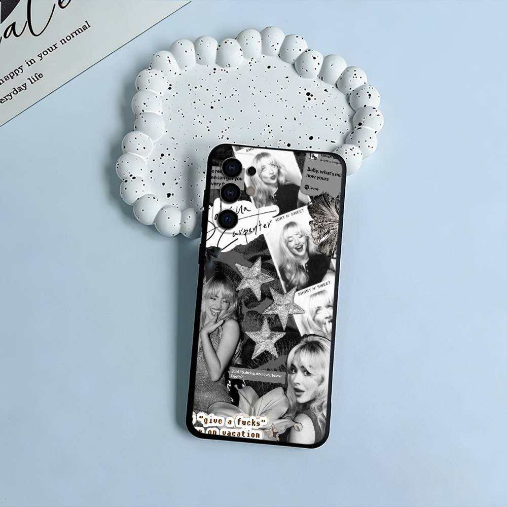 Pop singer-S-Sabrina -C-Carpenter Phone Case For Samsung S25,S24,S21,S22,S23,S30,Ultra,S20,Plus,Fe,Lite,Black Soft Silicone