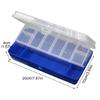 Adjustable Temperature Resistant Fishing Tool Organizers Double Layer Fishing Baits Storage Case with Secure Latches