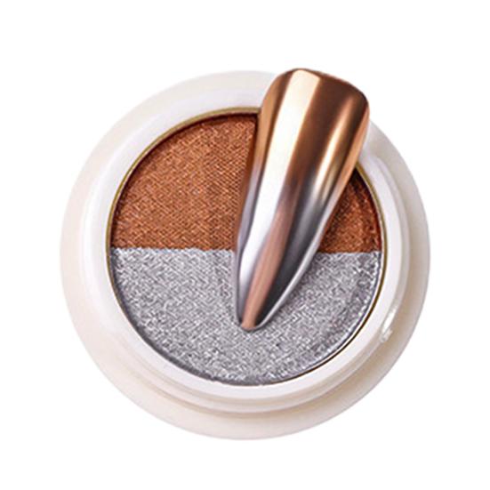 

Женский нейл-арт двухцветная зеркальная пудра титановые блестки аксессуары для маникюра своими руками 5