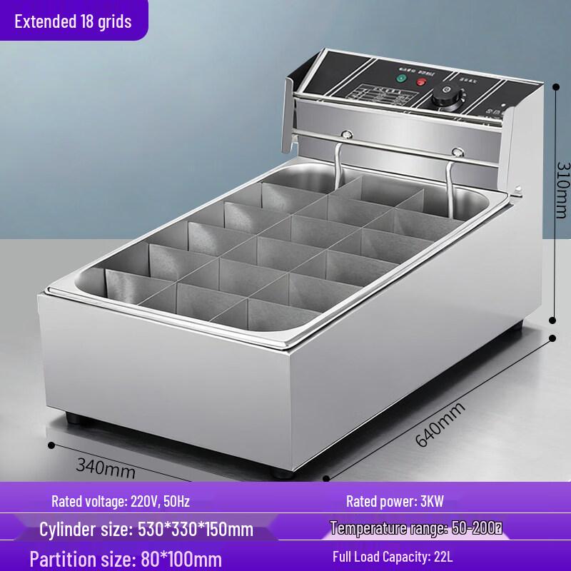 JPHZNB Commercial Electric Oden Machine and Hot Pot