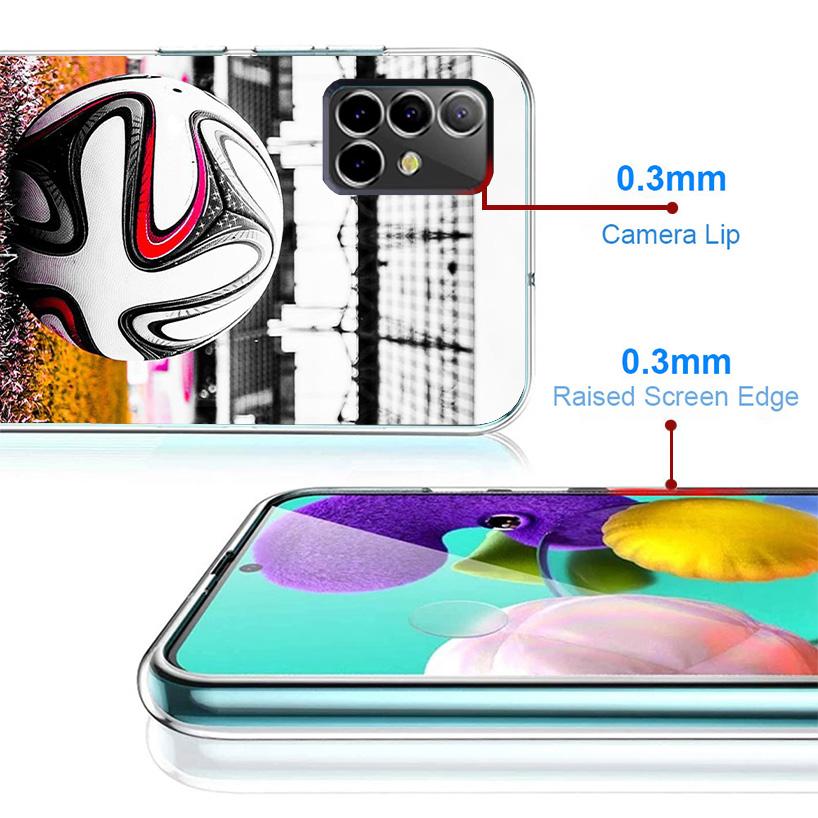 Football Soccer Ball Design Phone Case For Samsung Galaxy A17 A16 A15 A14 A13 A57 A56 A55 A54 A53 A37 A36 A35 A34 A33 A26 A25 A2