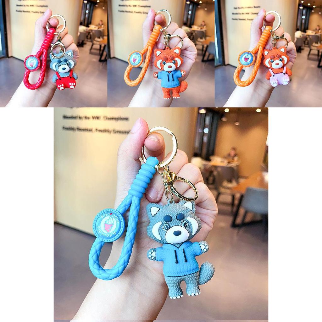 Adorable Raccoon Keychain With High-quality Silicone For Bags Cars And Keys